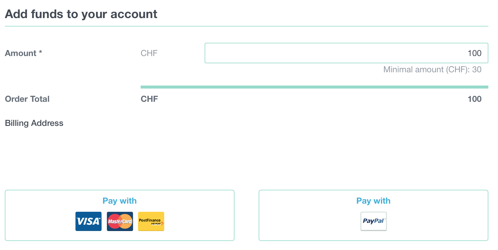 Add credit to your account