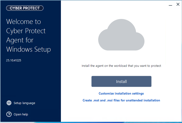 Install Acronis Client